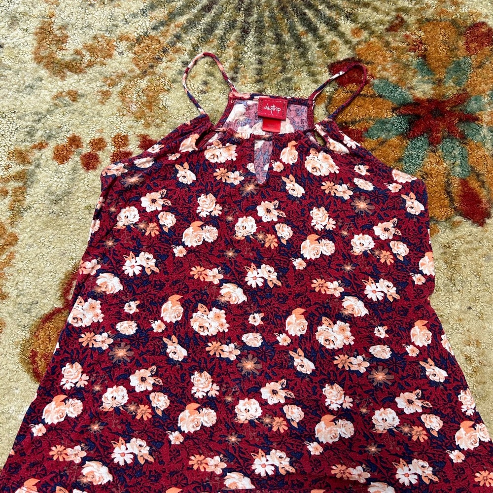 Daytrip Red and White Floral Camisole
